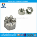 Melhor Preço Em estoque DIN935 Plain Stainless Steel Slotted Round Nuts